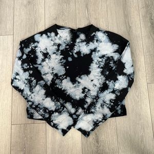 Tie Dye Weekend Boxy Cropped Pullover